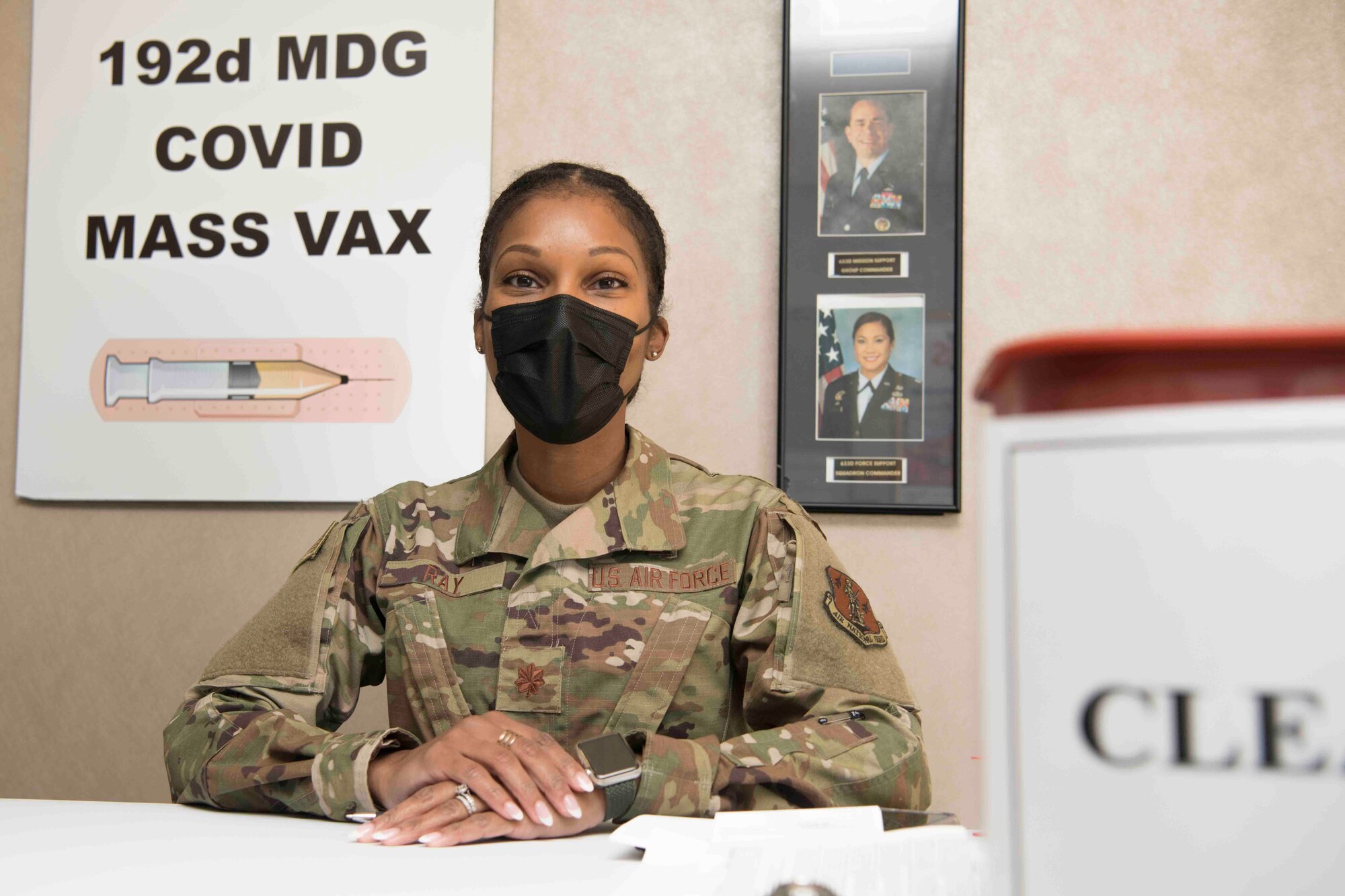 A U.S. Airmen poses for a photo