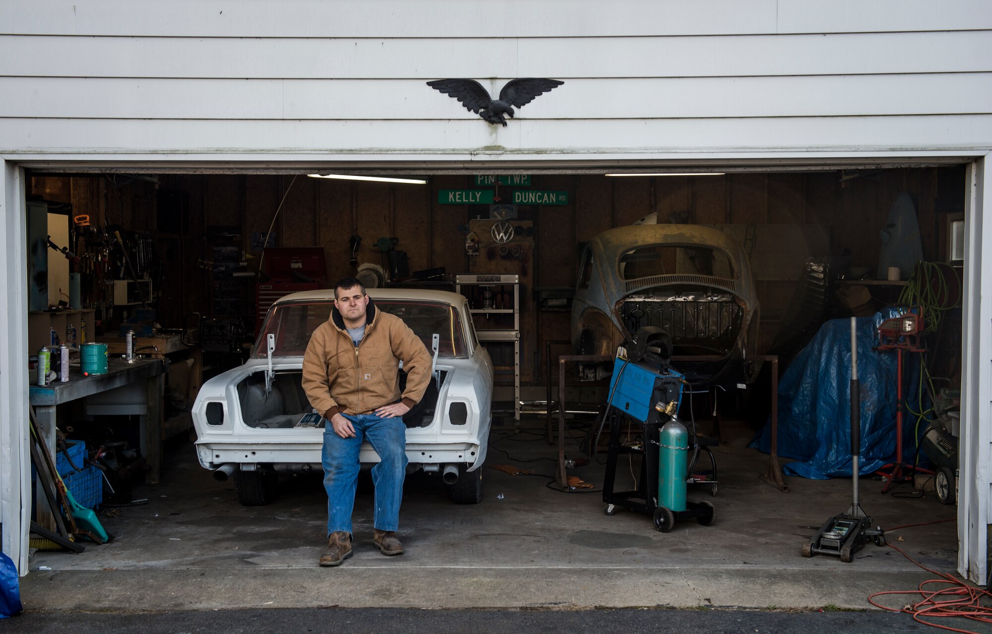 Dover maintainer splits passion between restoring classic Beetles and aircraft.