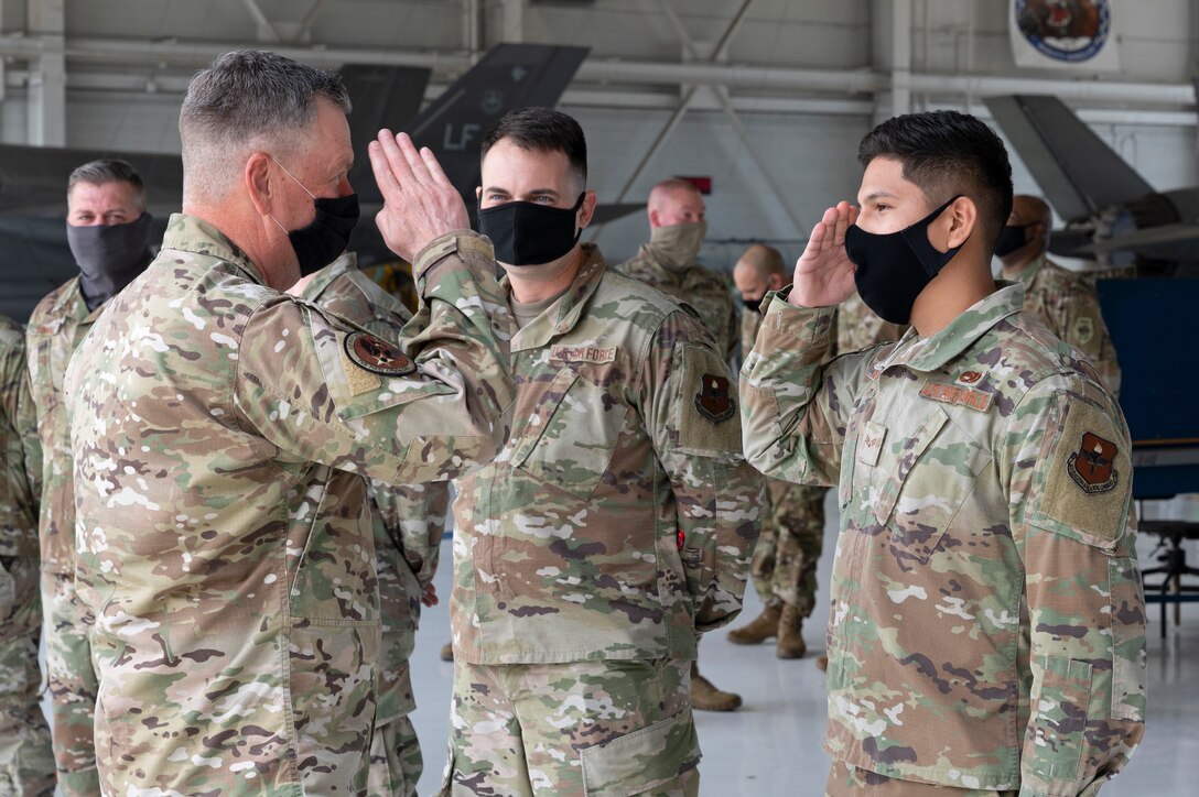 Lt. Gen. Webb visited the 33rd Fighter Wing April 7, 2020/