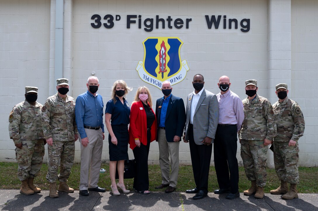 Lt. Gen. Webb visited the 33rd Fighter Wing April 7, 2020/