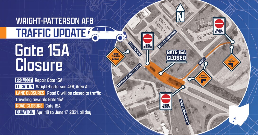 Gate 15A Closure graphic