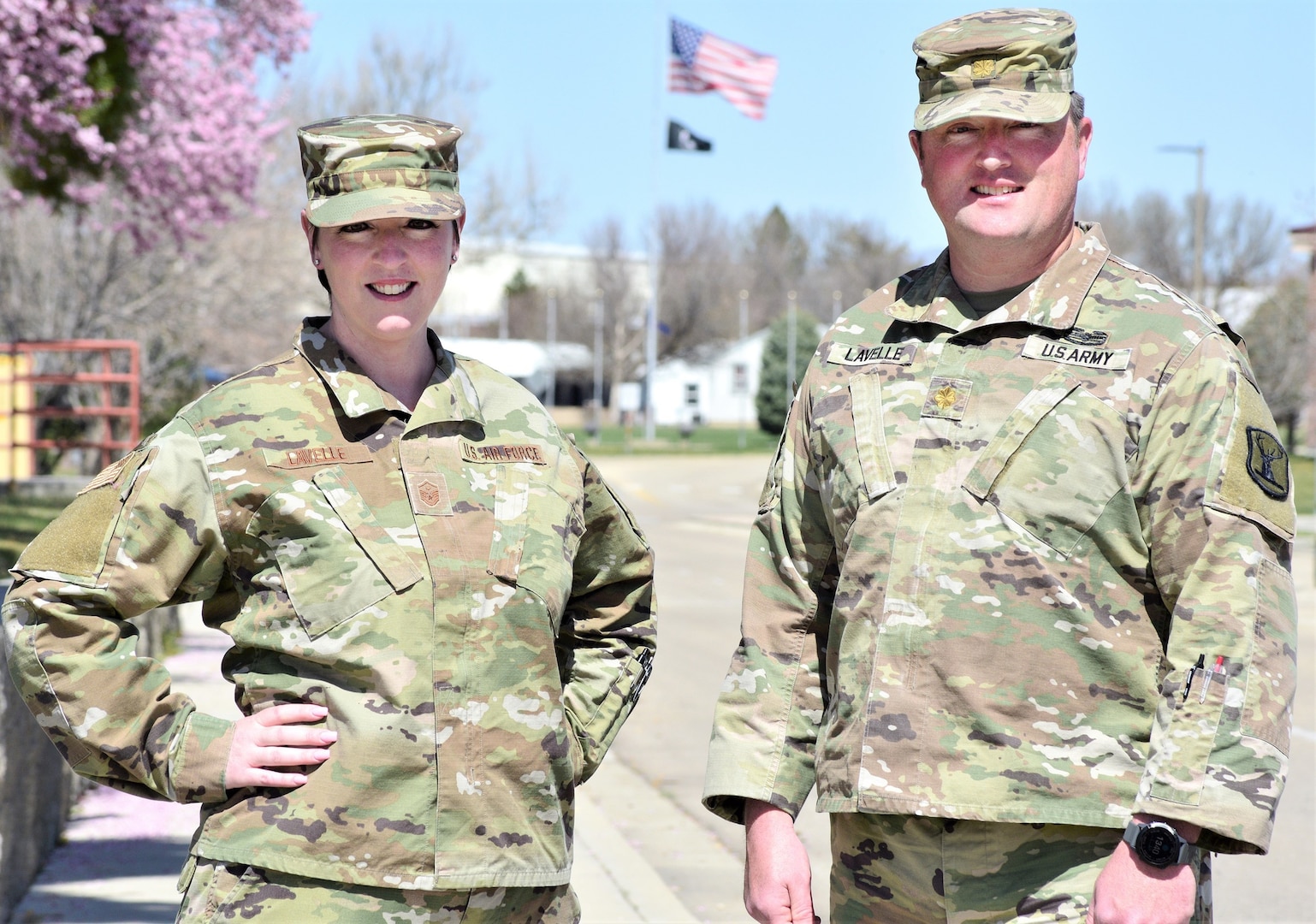 Maj. Christopher Lavelle and his younger sister, Master Sgt. Kerry Lavelle, are known on Gowen Field as “the Lavelles.” They have served on base as full-time technicians for several years and as traditional Guardsmen in the Idaho National Guard for nearly 20 years.