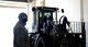 U.S Air Force Airman Destiny Nevis, a 354th Logistics Readiness Squadron Fuels Distrobution operator, directs a forklift during Arctic Gold (AG) 21-1 April 6, 2021, on Eielson Air Force Base, Alaska. During AG 21-2, the 354th LRS is responsible for receiving, weighing, securing and loading cargo for the deploying units. (U.S. Air Force photo by Senior Airman Beaux Hebert)