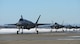 F-35A Lightning IIs assigned to the 354th Fighter Wing taxi on the flightline during Arctic Gold 21-2 April 7, 2021, on Eielson Air Force Base, Alaska. In addition to launching more than a dozen F-35As, the 354th Fighter Wing practiced processing and simulated deploying all required cargo for the aircraft. (U.S. Air Force photo by Senior Airman Beaux Hebert)