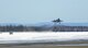 An F-35A Lightning II assigned to the 354th Fighter Wing takes off during Arctic Gold 21-2April 7, 2021, on Eielson Air Force Base, Alaska. As part of the exercise, the wing generated 25 F-35As and their cargo for deployment. (U.S. Air Force photo by Senior Airman Beaux Hebert)
