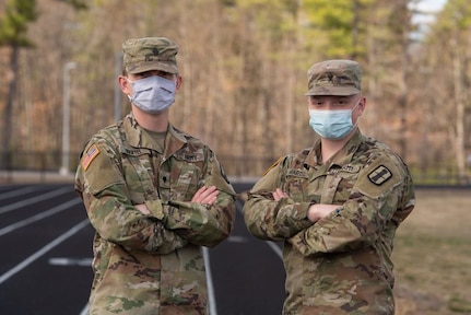 Brothers Dylan and Ryan Martel serve together in the New Hampshire National Guard as specialists in the 3643d Brigade Support Battalion and the 744th Forward Support Company, respectively.