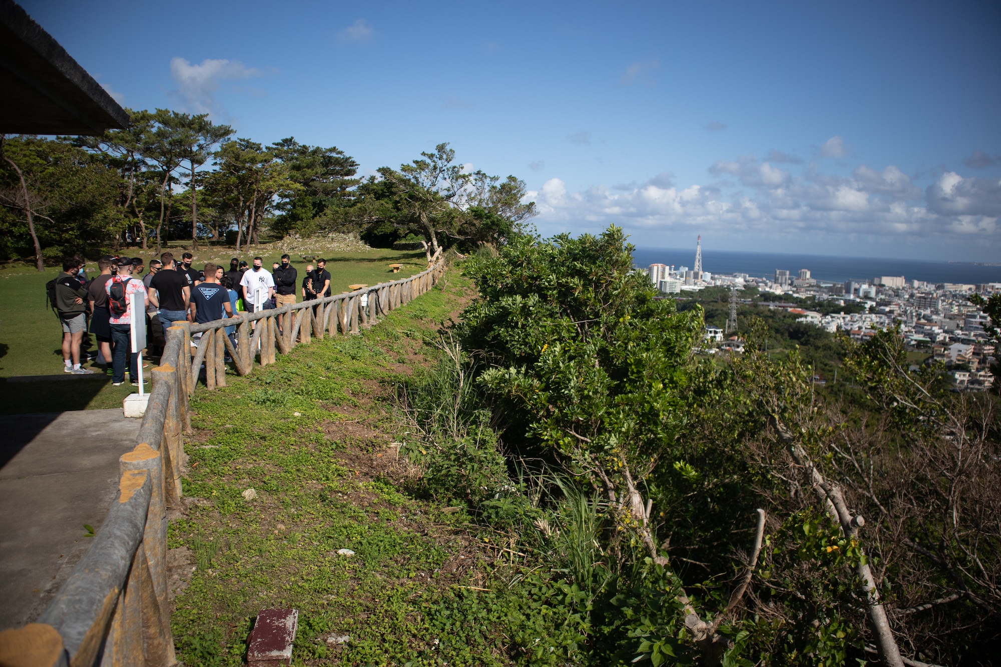 U.S. Airmen from the 18th Maintenance Group tour Hacksaw Ridge.