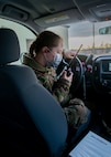 The Grantham sisters at work in Minot Air Force Base, North Dakota April 12, 2021.