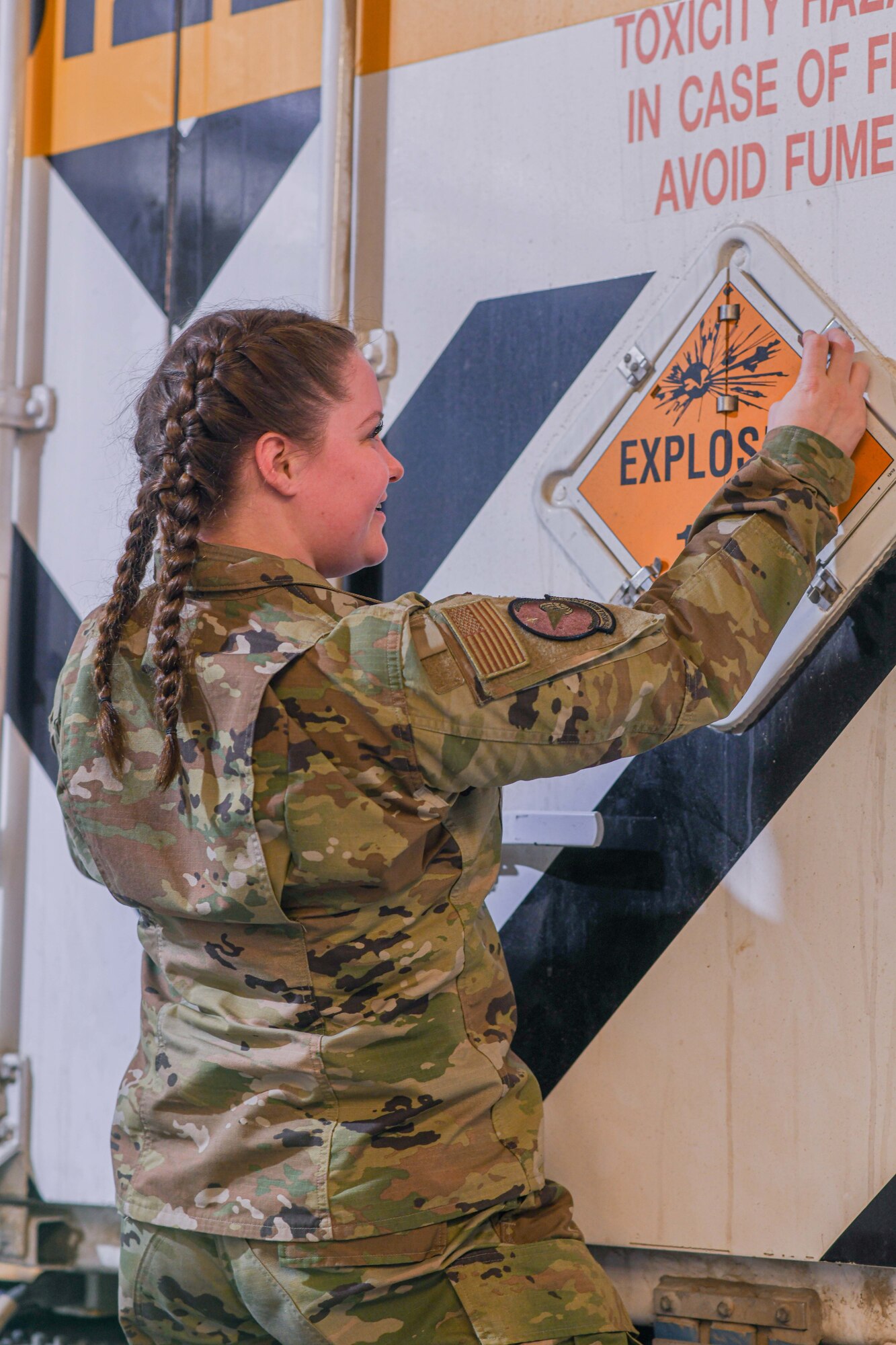 The Grantham sisters at work in Minot Air Force Base, North Dakota April 12, 2021.