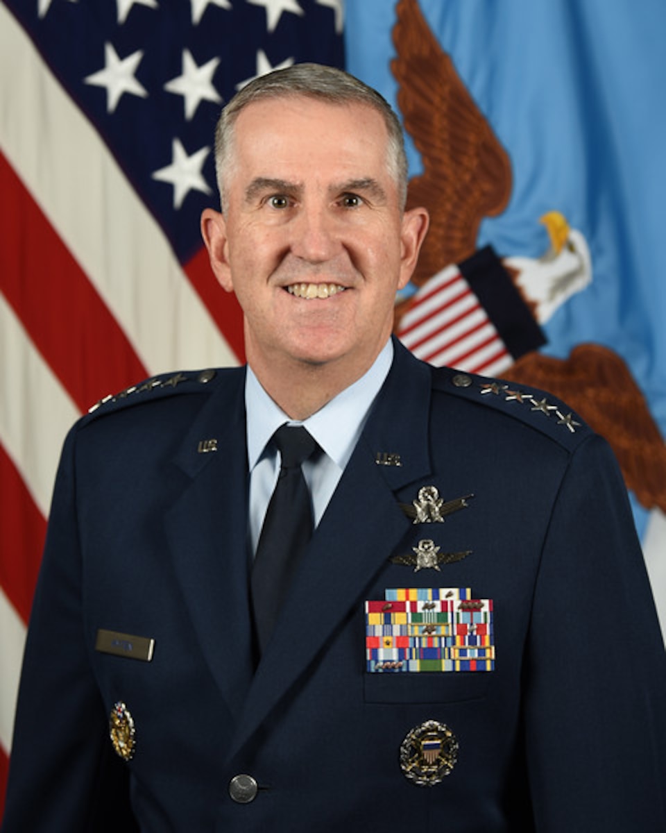 This is the official portrait of Gen. John E. Hyten.