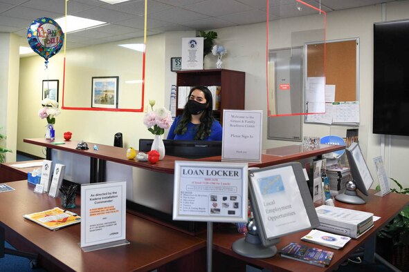 Personnel work at the Airman and Family Readiness Center
