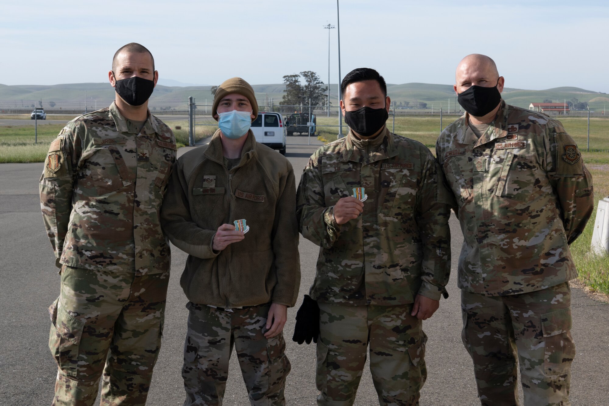Photos of wing leadership working along side Aerial Port Squadron Airmen. The Leadership Rounds program provides 60th AMW leadership an opportunity to interact with Airmen and receive a detailed view of each mission performed at Travis AFB.