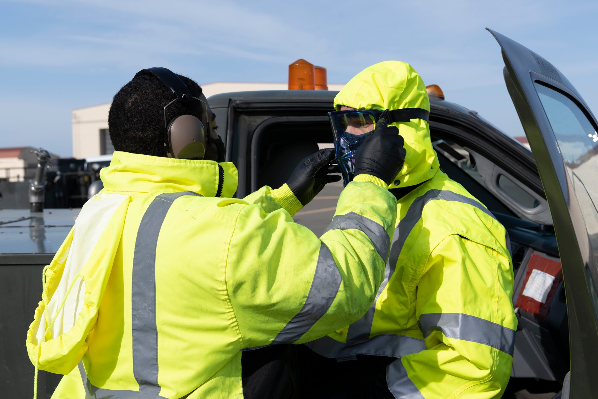Photos of wing leadership working along side Aerial Port Squadron Airmen. The Leadership Rounds program provides 60th AMW leadership an opportunity to interact with Airmen and receive a detailed view of each mission performed at Travis AFB.