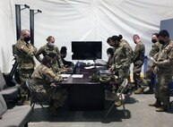 Soldiers at Fort Hood, Texas, participate in training for the Theater Enterprise Wide Logisitics System, one of three phases of training provided the U.S. Army Medical Materiel Agency's Business Support Office. (Enoc Santos)
