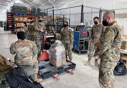 Soldiers at Fort Hood, Texas, participate in Theater Enterprise Wide Logistics System (TEWLS) training provided by the U.S. Army Medical Materiel Agency's Business Support Office. The BSO has embraced a "hybrid" training model that mixes in-person and virtual learning. (Aleasa Price)