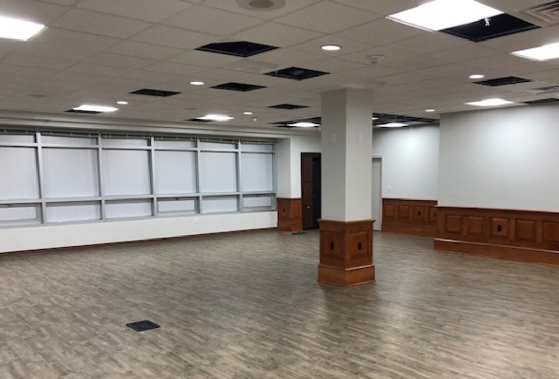IMAGE: This conference room in Building 1490 underwent a facelift in 2020. Under Section 233 of the Federal National Defense Authorization Act (NDAA) of 2017, Naval Resource and Development (R&D) activities like Naval Surface Warfare Center Dahlgren Division are able to take care of some internal facility needs