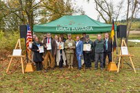 Members of a nature-preservation project received the U.N. “Decade on Biodiversity” award at the Grafenwoehr Training Area, Germany, Oct. 19, 2019.