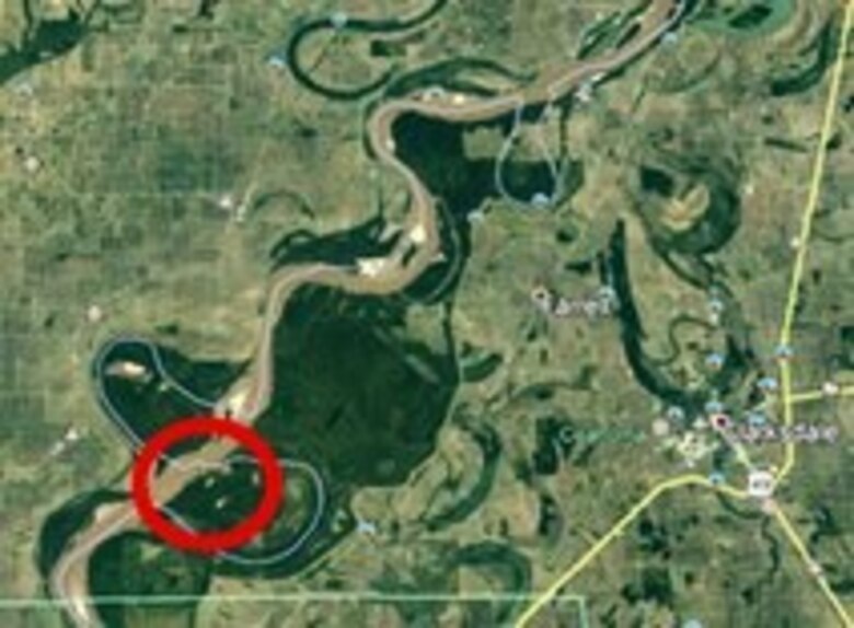 The location of the recently awarded task order to restore existing revetment and repair over-steepened banks. The future project will take place along the Mississippi River in Coahoma County, Mississippi, and Phillips County, Arkansas. Approximately 48,000 tons of graded C-Stone will be placed on the river training structures of the Mississippi River to protect from erosion and scouring.