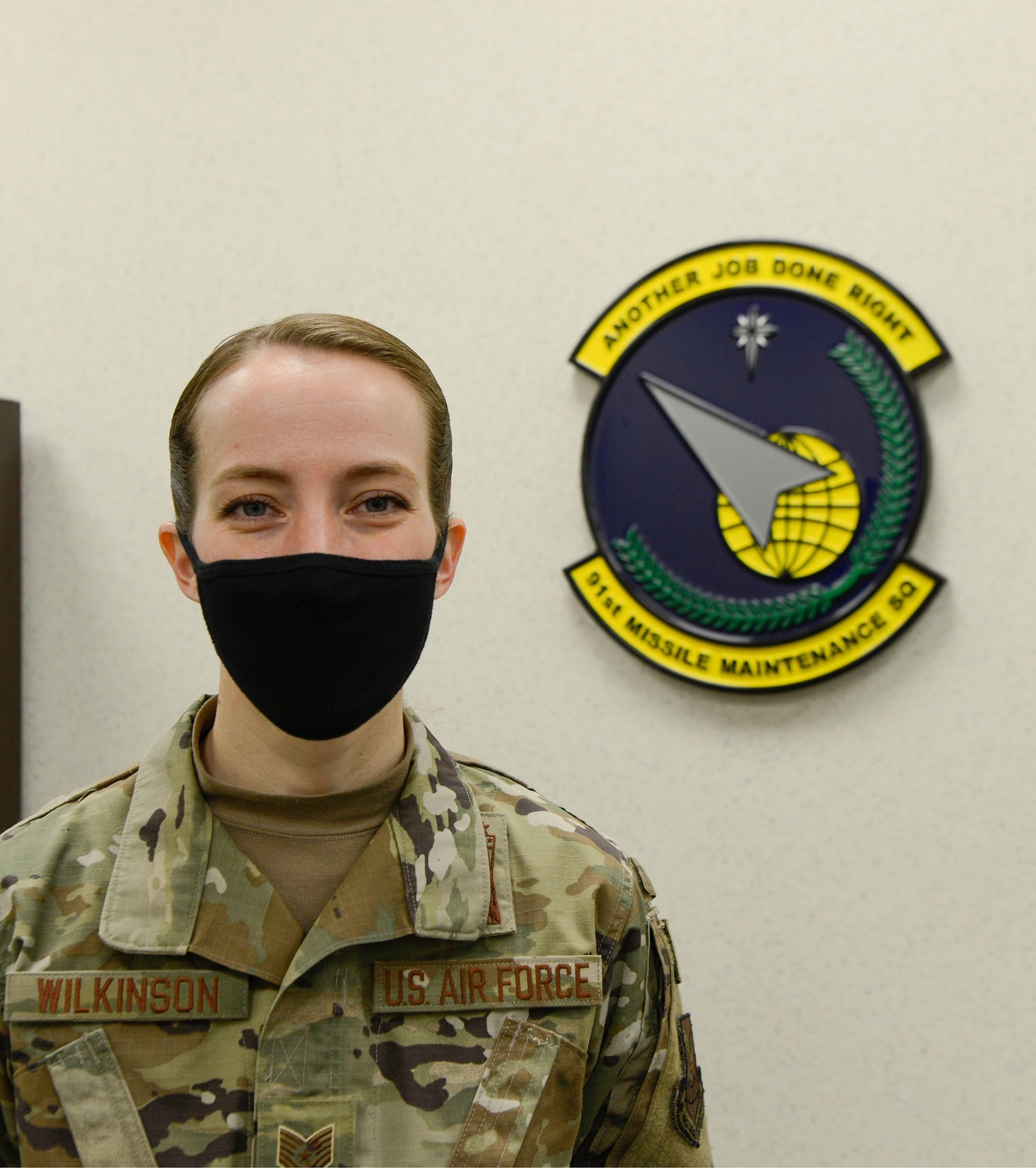 Tech. Sgt. Kayla Wilkinson of the 91st Missile Maintenance Squadron is the first woman since 1992 to hold the position of Missile Maintenance Team Chief.