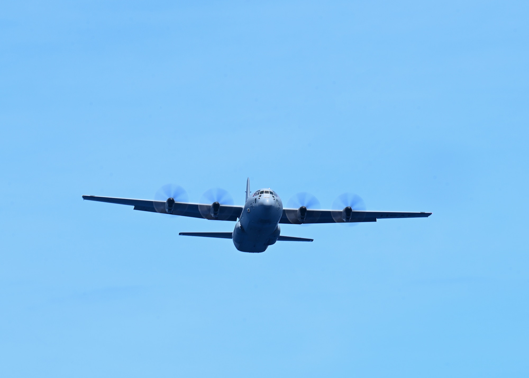 An aircraft flies over Hawaii