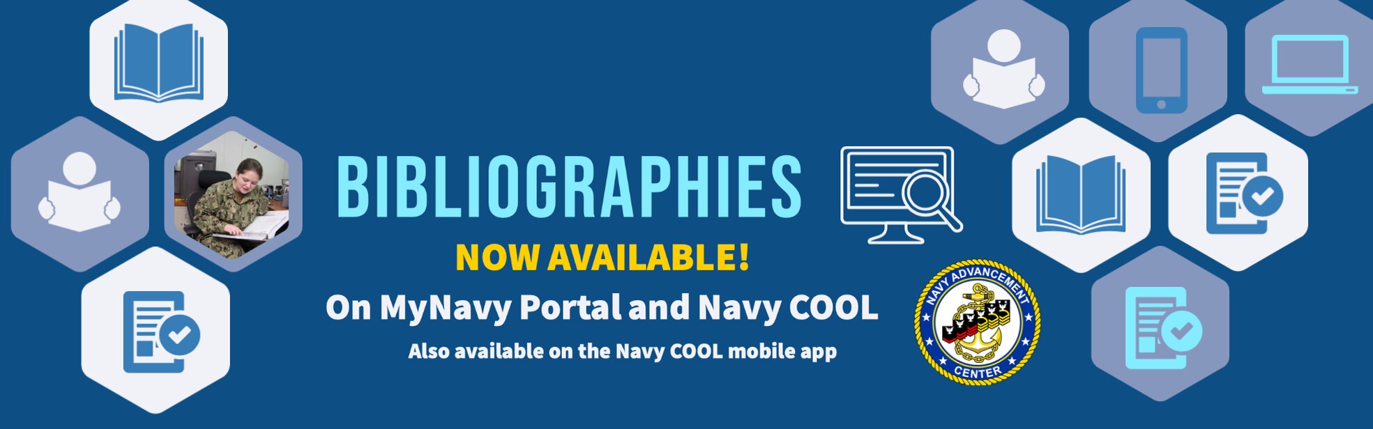 Bibliographies are available on MyNavy Portal and Navy COOL.