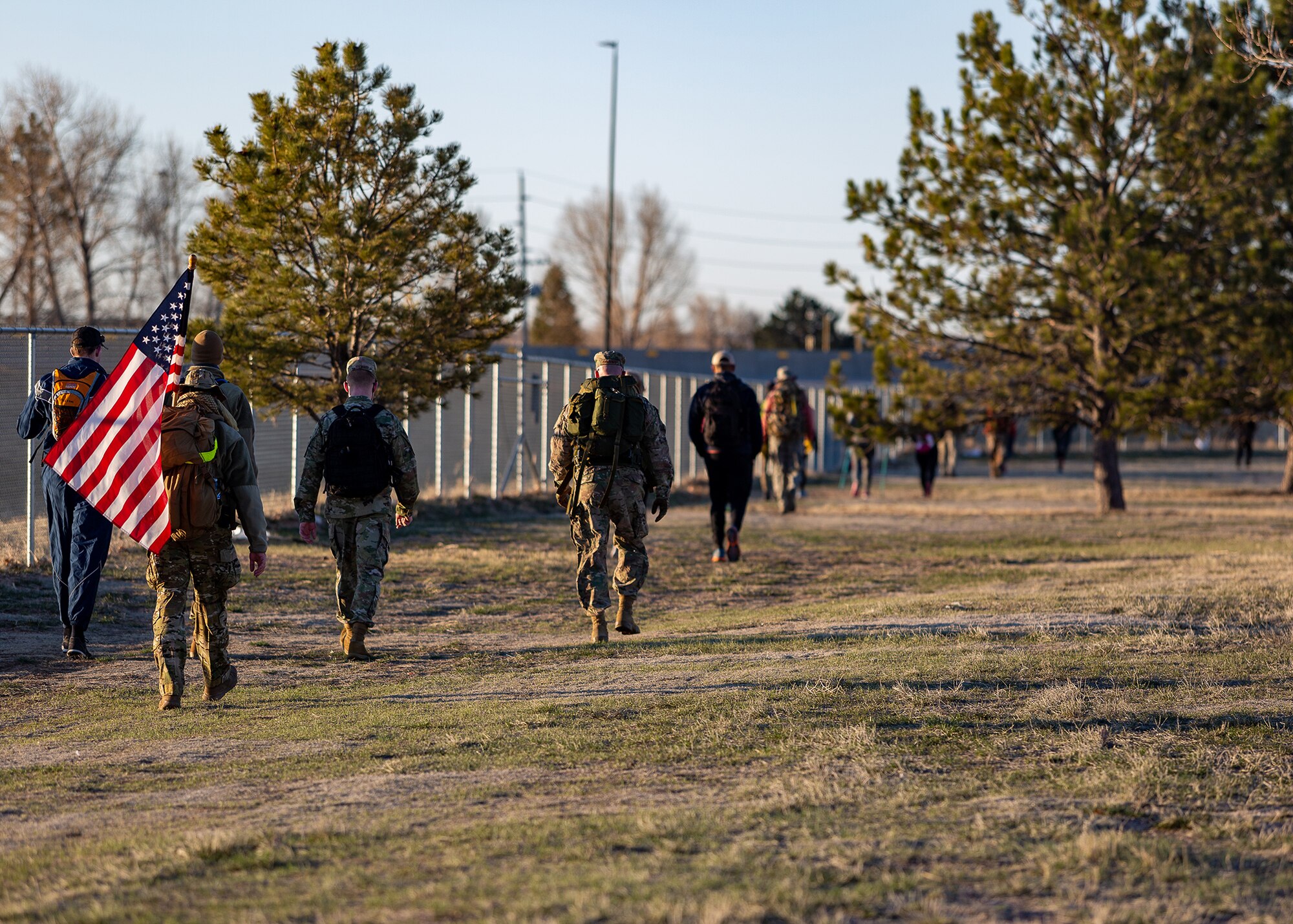 marchers during a ruck