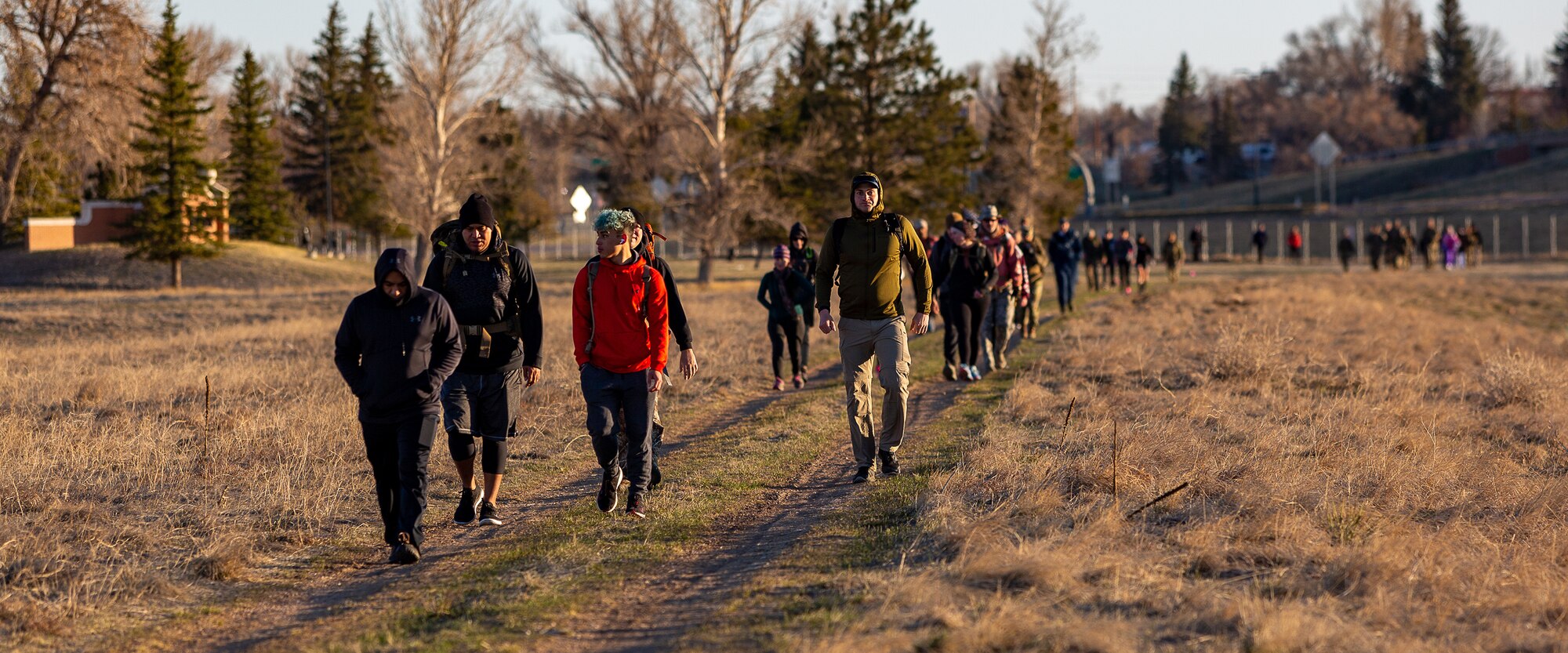 marchers during a ruck