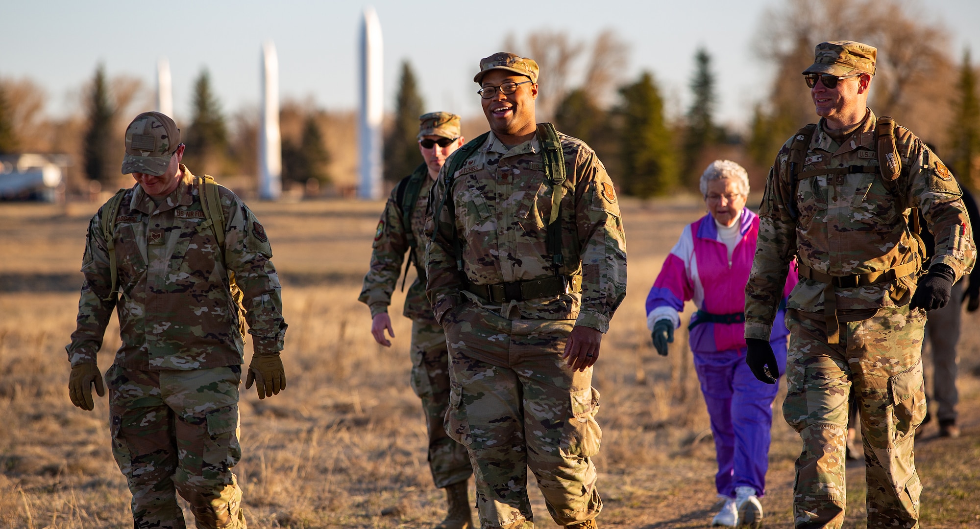 marchers during a ruck