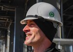 210415-N-GW139-1017 ATLANTIC OCEAN (March 1, 2021) Yeoman 1st Class Jordan McCurely works on administrative duties onboard the expeditionary sea base USS Hershel "Woody" Williams (ESB 4), March 1, 2021.Hershel “Woody” Williams is homeported in Souda Bay, Greece, and conducts AFRICOM missions in the Mediterranean and the waters around East, South, and West Africa to include the Gulf of Guinea, operating with regional partners. (U.S. Navy photo by Mass Communication Specialist 2nd Class Eric Coffer/ Released)