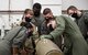 Students from the 340th Weapons Squadron weapons instructor training course assemble an inert GBU-31 munition at Barksdale Air Force Base, Louisiana, April 13, 2021. The class constructed practice munitions to demonstrate proper safety and knowledge of the process. (U.S. Air Force photo by Airman William Pugh)