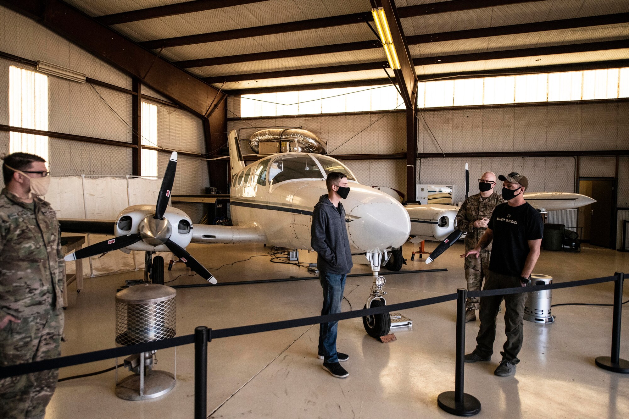 Students participate in a Cannon Air Force Base A&P licensing program at Clovis Municipal Airport, N.M., Jan. 27, 2021. (U.S. Air Force photo by Senior Airman Marcel Williams)