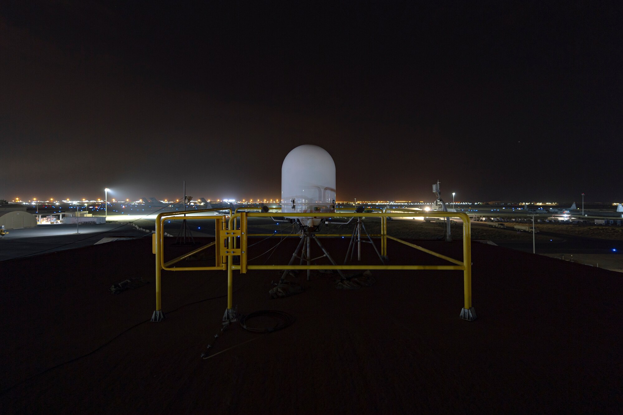 A photo of a weather radar