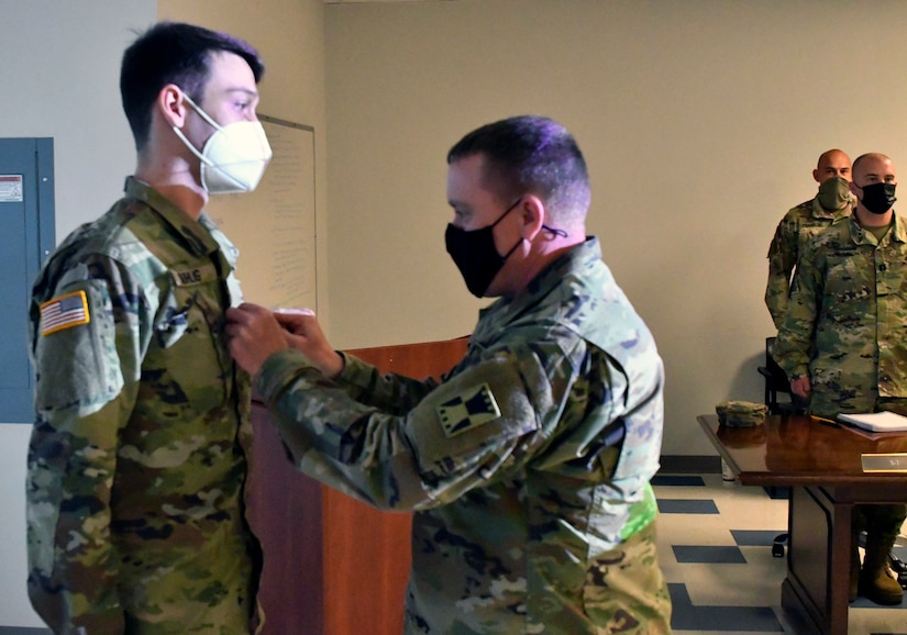 Plainfield, Ill., native and 647th Regional Support Group (Forward) Soldier promoted to Sergeant