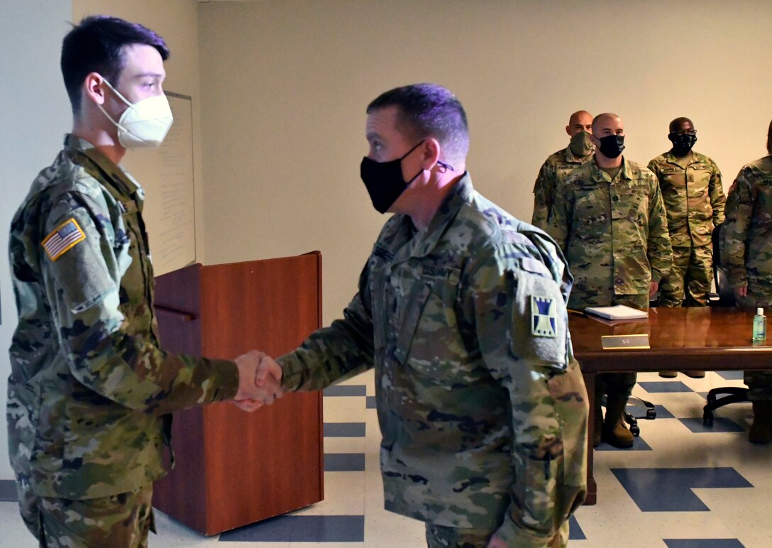 Plainfield, Ill., native and 647th Regional Support Group (Forward) Soldier promoted to Sergeant