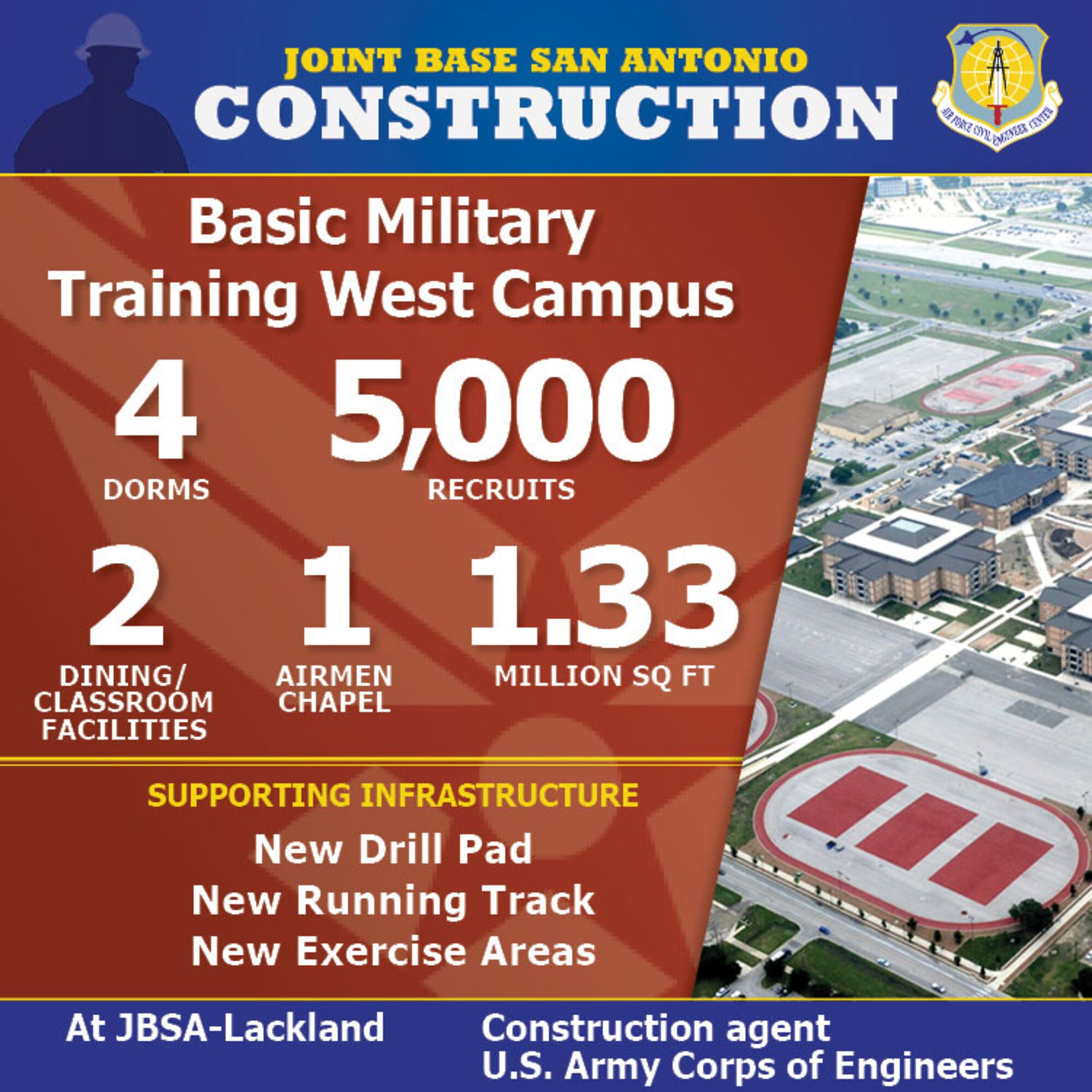Graphic for construction efforts at JBSA-Lackland.