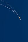 An F-35A Lightning II assigned to the 354th Fighter Wing flies over Eielson Air Force Base, Alaska, April 7, 2021. Arctic Gold 21-2 is a Phase I and Phase II readiness exercise designed to test the 354th Fighter Wing’s ability to rapidly generate and deploy F-35A Lightning II aircraft, cargo and supporting personnel. (U.S Air Force photo by Staff Sgt. Kaylee Dubois)