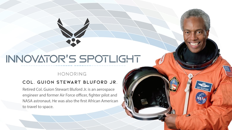 Retired Col. Guion Stewart Bluford Jr. is an aerospace engineer and former Air Force officer, fighter pilot and NASA astronaut. He was also the first African American to travel to space.