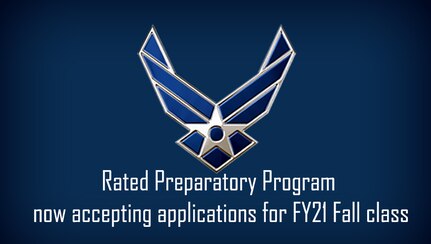 Air Force wings logo on blue background