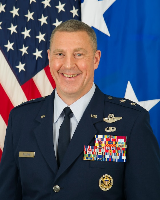 This is the official portrait of Maj. Gen. Brad M. Sullivan.