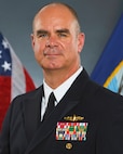 Studio portrait of Rear Adm. Brendan McLane