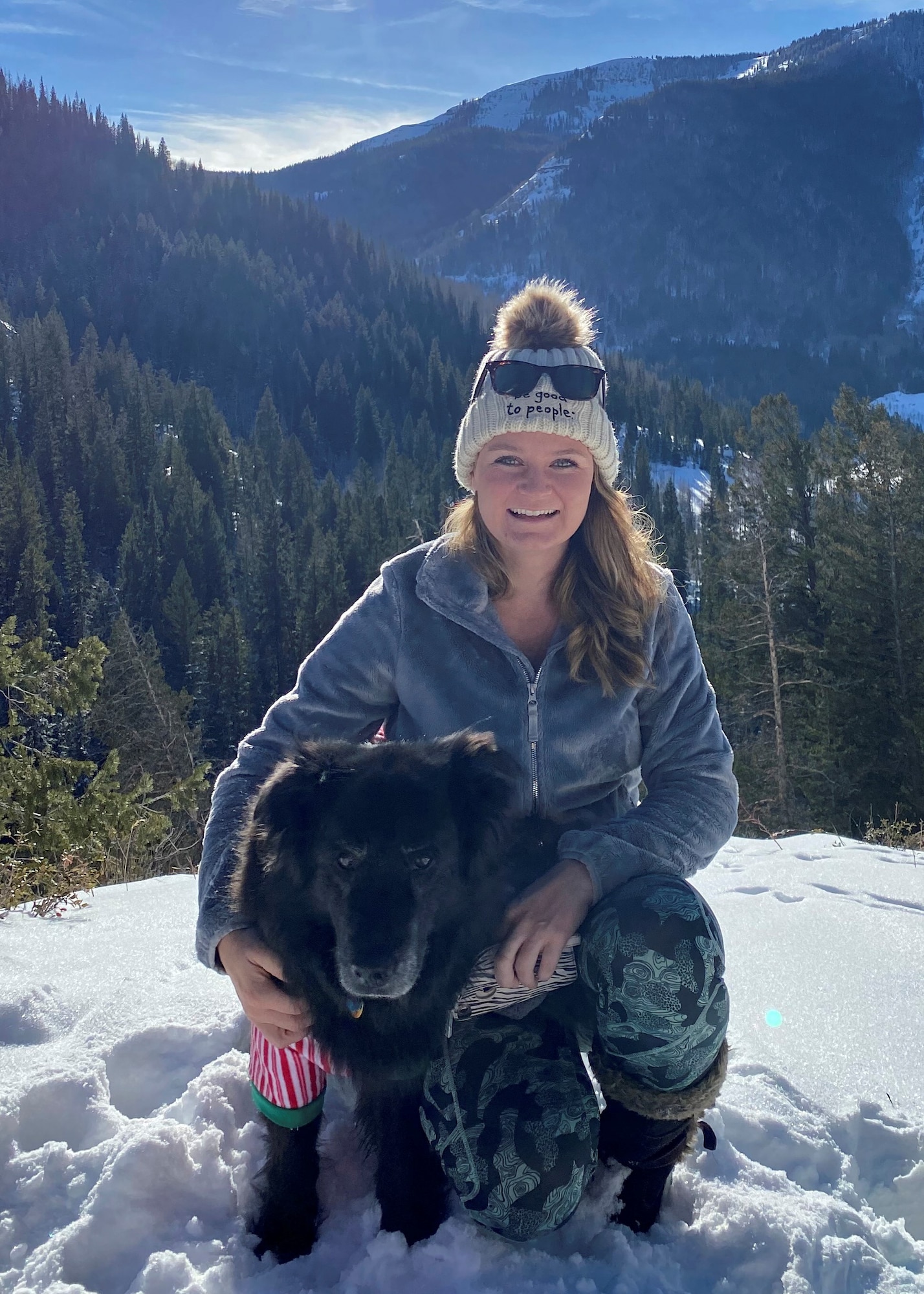 U.S. Army Capt. Cynthia Edgerton with her pets.