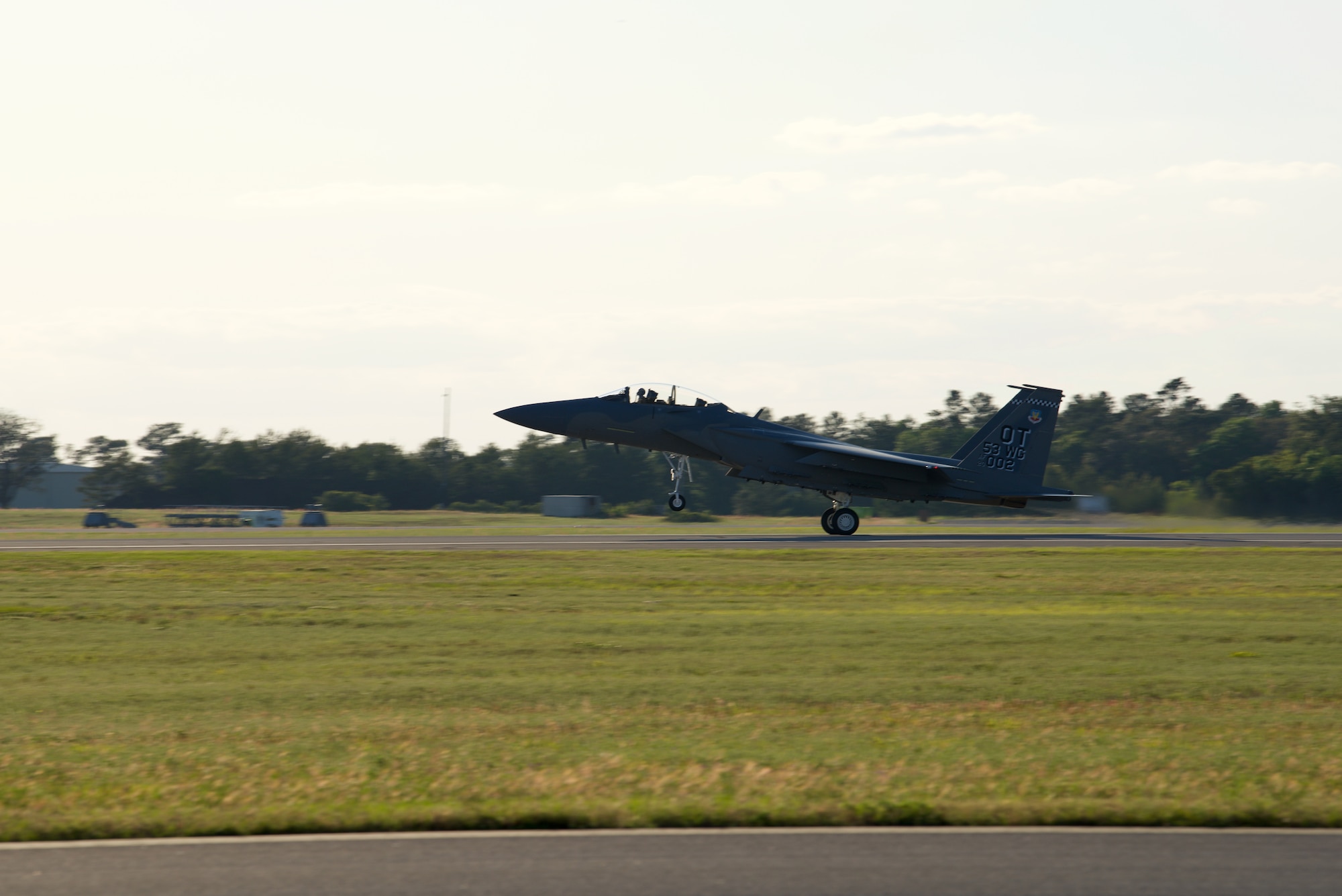 F-15EX on the runway