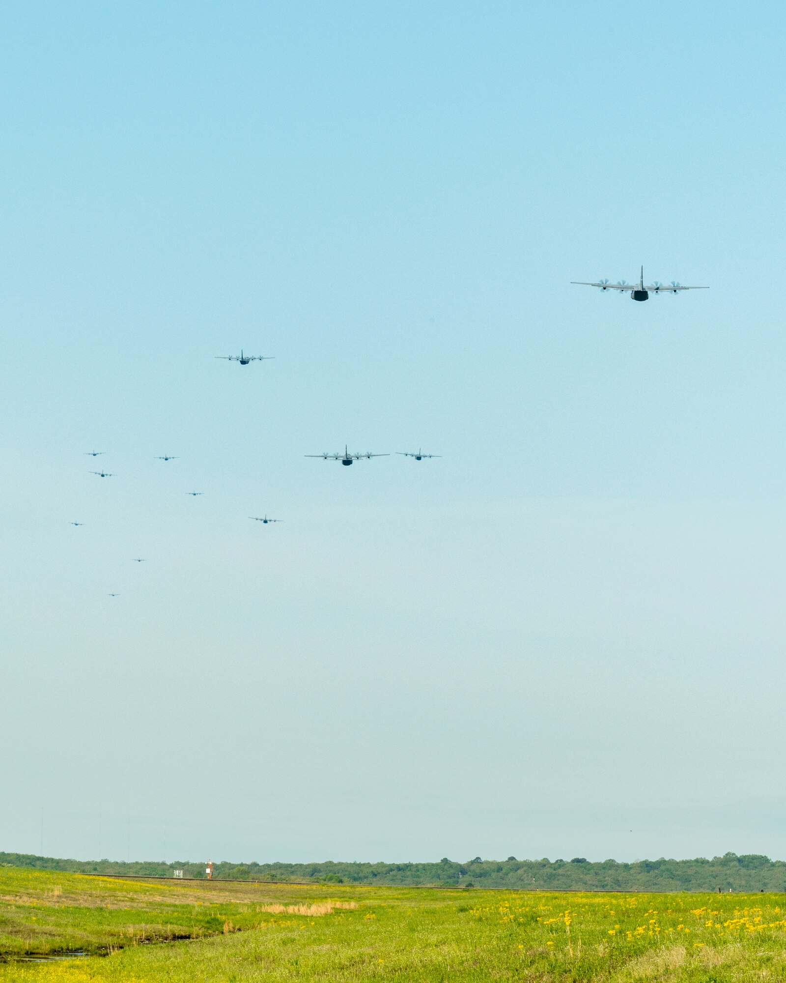 C-130Js takeoff