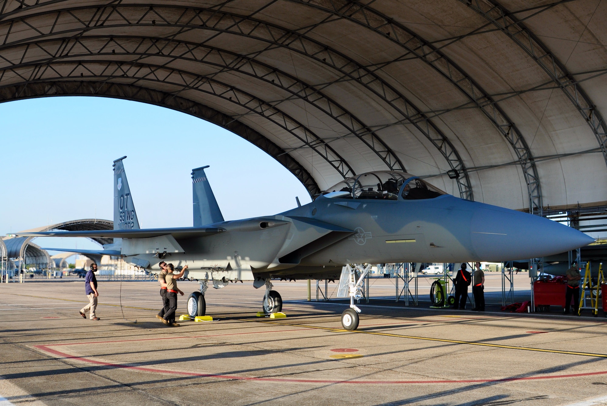 f-15 ex on ramp