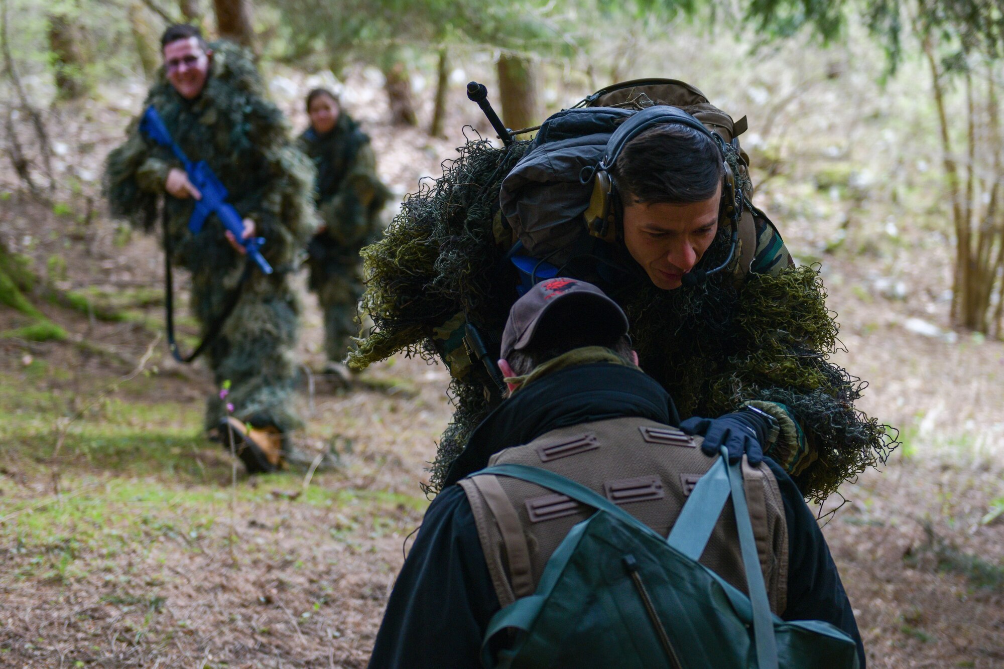 31 FW Airmen perform SERE combat survival training
