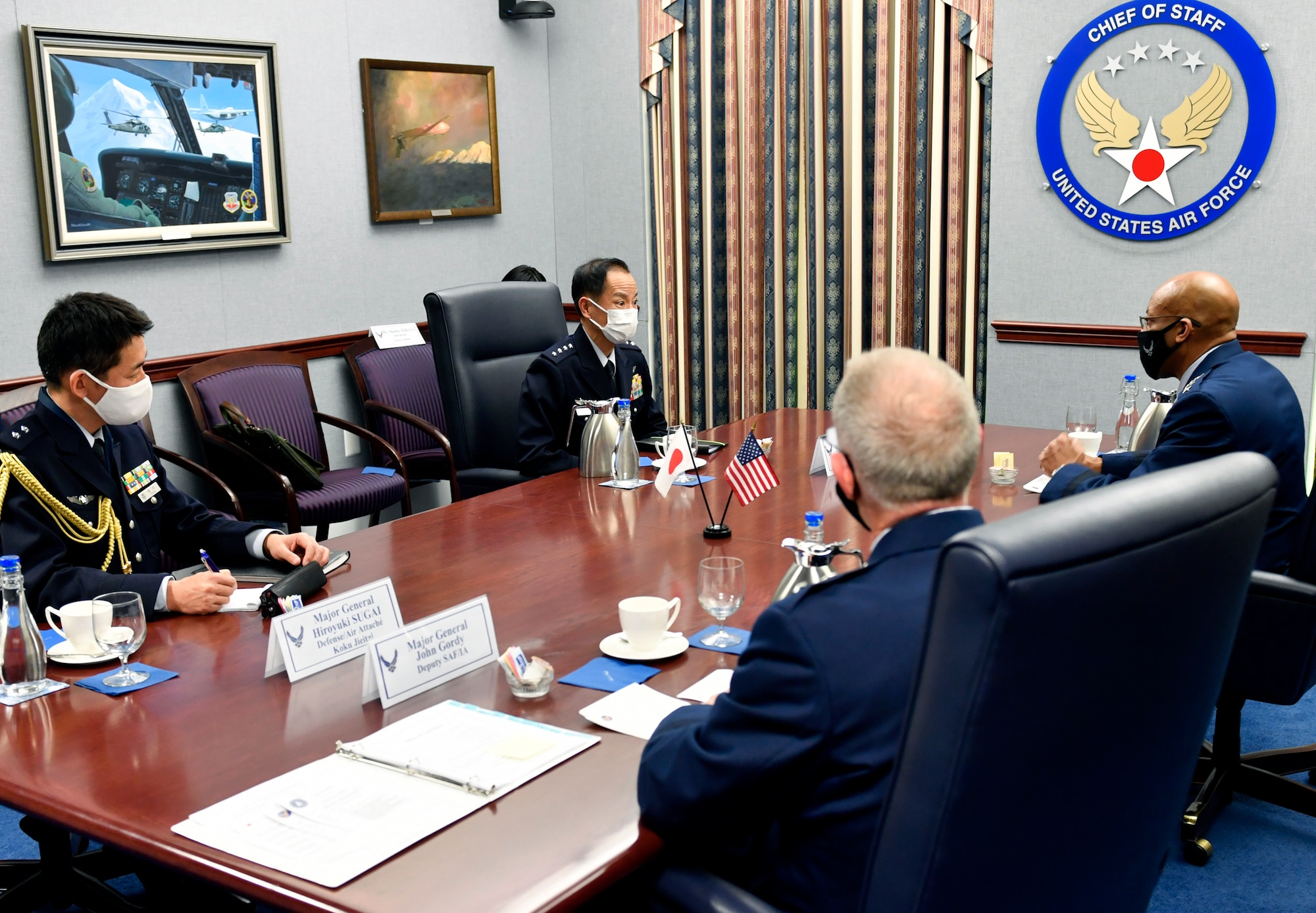 CSAF, CSO hold meetings with JASDF chief
