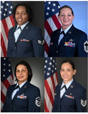 22nd Air Force's 2020 Oustanding Airmen of the Year Award Winners.