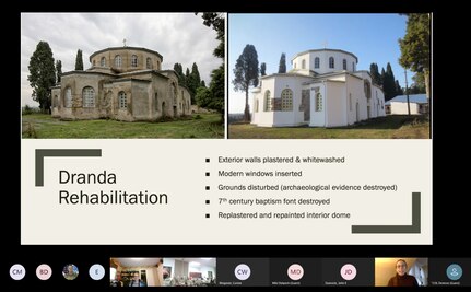 Gracie Golden, University of Pennsylvania Cultural Heritage Center, and subject matter expert on the European region of Georgia, provided the Soldiers of the 415th Civil Affairs Battalion, Kalamazoo, Mich., with solid examples of how seemingly beneficial restorations of cultural artifacts can in fact lead to the degradation of cultural heritage. The 415th CA Bn. is preparing to deploy to Eastern Europe for Atlantic Resolve later this spring and recently held a virtual training deep diving with cultural heritage experts in support of USACAPOC(A) 38G functional specialty teams and the upcoming mission, 23-24 March, 2021. Soldiers received overview training on a range of subjects including The Hague Convention, identification of trafficked objects, trust issues within cultural heritage and how artifact restoration can lead to culture loss.