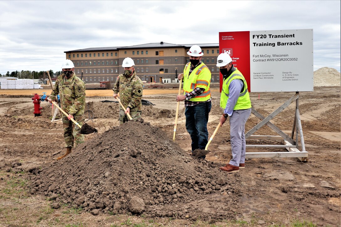 Groundbreaking ceremony held for newest barracks project at Fort McCoy