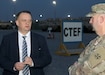 Polish ambassador to Kuwait tours 1st TSC's Camp Arifjan CTEF yard